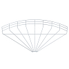 Угловая секция 90° 105x600 мм, Тип: GRB 90 160 FT