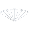 Угловая секция 90° 55x500 мм, Тип: GRB 90 550 FT