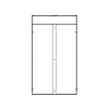 Заглушка коридора Q-SPACE, 42U/48U, 1200 мм