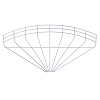 Угловая секция 90° 105x500 мм, Тип: GRB 90 150 FT