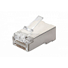 Вилка RJ45 Q-PLUG, категория 5e, FTP, для полевой установки, без цвета, упаковка 50 штук