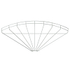 Угловая секция 90° 55x500 мм, Тип: GRB 90 550 G