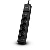 Сетевой Фильтр CyberPower P0420SUC0-DE 1,8м/4 розетки/10А/1,8м/350Дж//2 USB 2,4A/черный цвет