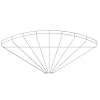Угловая секция 90° 55x600 мм, Тип: GRB 90 560 FT