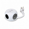 Удлинитель COMBIBALL на 3 розетки Schuko, 3xUSB, Qi, выключатель, кабель 1.4м, SBrico, белый