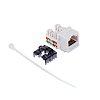 Модуль Keystone кат.5e, UTP, 1xRJ45, T568A/B, 90, белый
