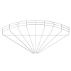 Угловая секция 90° 105x600 мм, Тип: GRB 90 160 G
