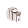 Модуль Keystone кат.6a, STP, 1xRJ45, T568A/B, без инструмента, белый