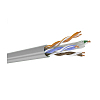 Патч-кабель категории 6, 4 пары U/UTP, 23AWG, PVC (нг(А)-LS), серый, катушка 305 м