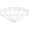Угловая секция 90° 105x400 мм, Тип: GRB 90 140 G