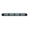 Кассетная панель 19", 1U, 8 кассет, FTP, черный