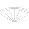 Угловая секция 90° 105x400 мм, Тип: GRB 90 140 FT