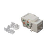 Розеточный модуль Keystone кат. 6, UTP, 1xRJ45, T568A/B, белый 