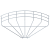 Угловая секция 90° 105x300 мм, Тип: GRB 90 130 FT